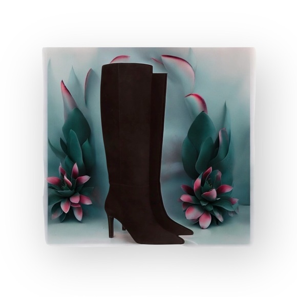 Mascaro Shoes - Mascaro ✵ Slouchy Knee High Heeled Platform Boot ✵ Chocolate Brown Suede ✵ 39.5